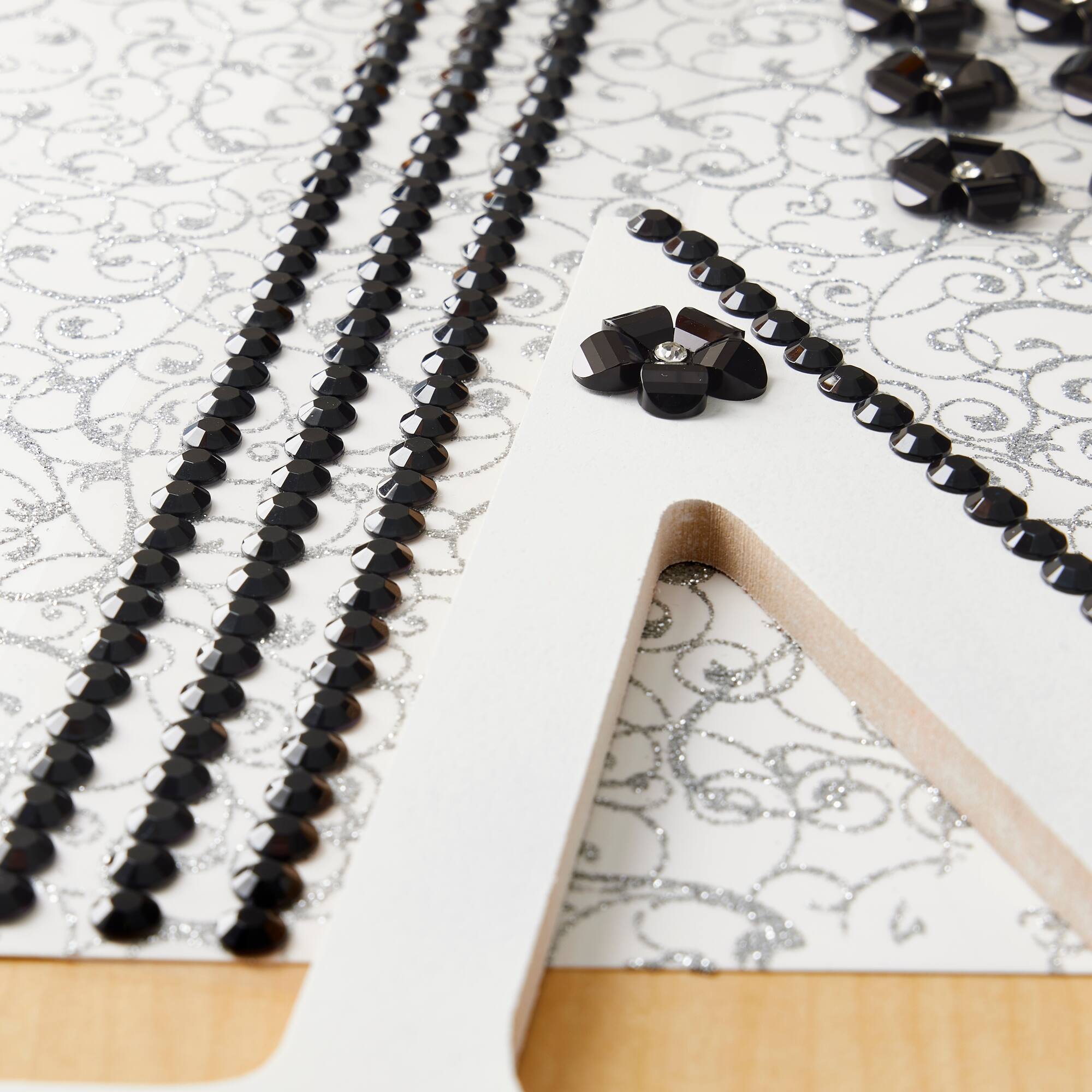 12 Packs: 4 ct. (48 total) Black Rhinestone Borders by Recollections™